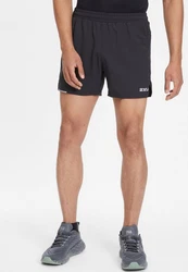 2xU Laufshorts Aero 5 Inch (1-tlg) Schwarz/Dunkelblau