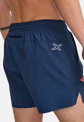 2xU Laufshorts Aero 5 Inch (1-tlg) Dunkelblau/Blau