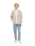 TOM TAILOR Denim Hoodie FULLZIP Rosa/Beige/Braun/Hellblau