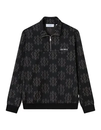 Sweatjacke Elegante Trainingsjacke mit Ornamentmuster