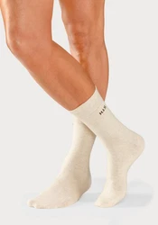 H.I.S Socken 4-Paar mit druckfreiem Bndchen Schwarz/Dunkelrot/Dunkelbraun