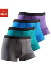 Buffalo Boxer Herren mit schwarzem Webbund grn/blau/lila/dunkelgrau