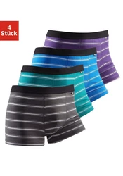 Buffalo Boxer Herren mit schwarzem Webbund grn/gestreift/blau/gestreift/lila/gestreift/dunkelblau/gestreift
