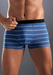 Buffalo Boxer mit kontrastfarbigem Webbund grn/blau/lila/dunkelgrau