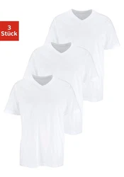 H.I.S Unterziehshirt mit V-Ausschnitt  Weiß/Creme/Schwarz/Grau/Rot/Lila/Braun