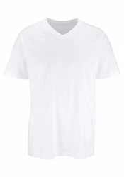 H.I.S Unterziehshirt mit V-Ausschnitt  Weiß/Creme