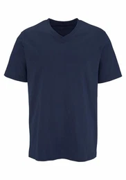 T-Shirt (Packung, 3-tlg) mit V-Ausschnitt aus Baumwolle, Unterhemd, T-Shirt