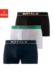 Buffalo Boxer Boxershorts für Herren grau/meliert/navy/schwarz