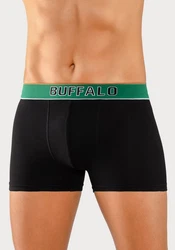 Buffalo Boxer Boxershorts für Herren bunt (schwarz, navy, schwarz, schwarz, grn)