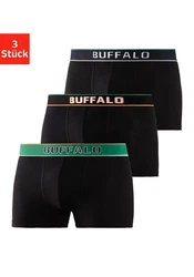 Buffalo Boxer Boxershorts für Herren bunt (schwarz, navy, schwarz, schwarz, grn)