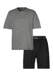 s.Oliver Pyjama Oberteil mit Knopfleiste Melange