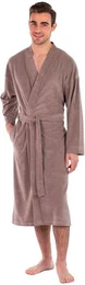 Bademantel Leichter Bademantel Herren, Langform, Jersey, Kimono-Kragen, Grtel, Besonders leichter Jerseybademantel