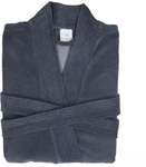framsohn frottier Bademantel Langform Dunkelblau/Grau/Blau/Dunkelgrau