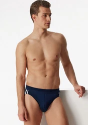 Schiesser Slip Rio (3er-Pack) dunkelblau/wei