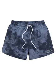 Badeshorts Mat mit trendigem Batikdruck