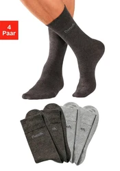 Bench Basicsocken Dunkelgrau/Grau/Khaki/Braun