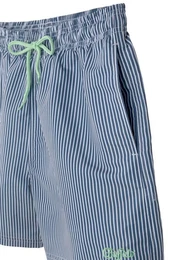 Badeshorts in feinem Streifenlook
