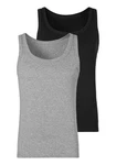 H.I.S Tanktop Basic (Packung, 2-tlg) Dunkelgrau/Grau/Hellgrau/Schwarz