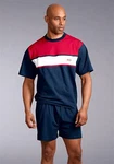 H.I.S Pyjama (2 tlg.) Blau/Dunkelblau/Rot