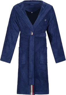 bugatti Herrenbademantel Decimo Dunkelblau/Blau