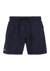 Lacoste Badeshorts mit elastischen Bund Dunkelblau