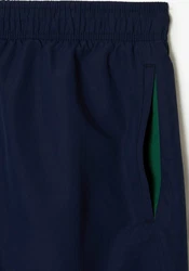 Lacoste Badeshorts mit elastischen Bund Dunkelblau