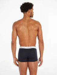 Tommy Hilfiger Underwear Trunk 3P TRUNK mit Logoschriftzug Dunkelblau/Blau/Schwarz/Braun