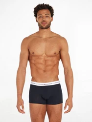 Tommy Hilfiger Underwear Trunk 3P TRUNK mit Logoschriftzug Dunkelblau/Blau/Schwarz/Braun