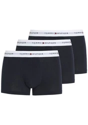 Tommy Hilfiger Underwear Trunk 3P TRUNK mit Logoschriftzug Dunkelblau/Blau/Schwarz/Braun