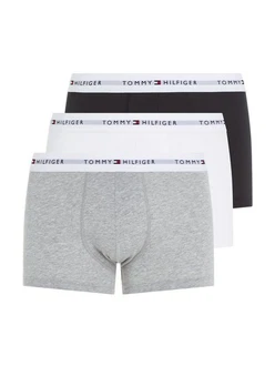 Tommy Hilfiger Underwear Trunk 3P TRUNK mit Logoschriftzug Grau/Braun/Lila