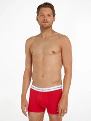 Tommy Hilfiger Underwear Trunk 3P TRUNK mit Logoschriftzug Dunkelrot/Rot