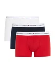 Tommy Hilfiger Underwear Trunk 3P TRUNK mit Logoschriftzug Dunkelrot/Rot