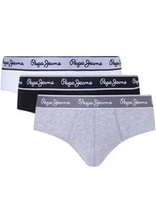 Pepe Jeans Slip 3er Pack Grau/Lila