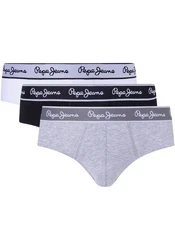 Pepe Jeans Slip 3er Pack Grau/Lila