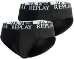 Replay Slip Basic Cuff Logo (Bo) Dunkelrot/Dunkelblau/Blau