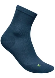 Bauerfeind Sportsocken Run Ultralight Mid Cut Socks Dunkelblau/Blau