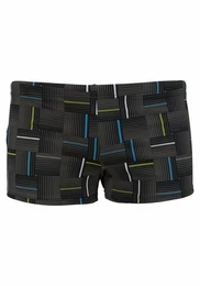 Boxer-Badehose mit modischem Allovermuster