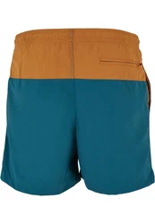 Urban Classics Block Swim Shorts Blau/Mischfarben/Grün