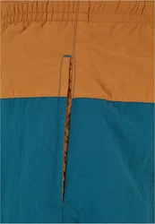 Urban Classics Block Swim Shorts Blau/Mischfarben/Grün