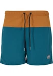 Urban Classics Block Swim Shorts Blau/Mischfarben/Grün