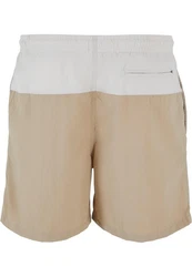 Urban Classics Block Swim Shorts Beige/Khaki/Braun