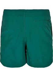 Urban Classics Block Swim Shorts Grün/Dunkelgrün/Türkis