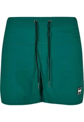 Urban Classics Block Swim Shorts Grün/Dunkelgrün/Türkis