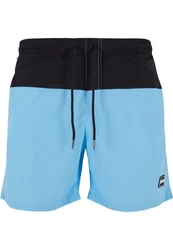 Urban Classics Block Swim Shorts Blau/Hellblau