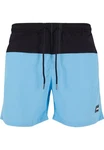 Urban Classics Block Swim Shorts Blau/Hellblau