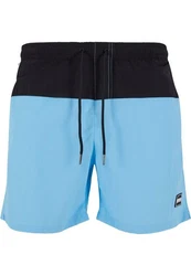 Urban Classics Block Swim Shorts Blau/Hellblau