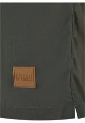 Urban Classics Block Swim Shorts Dunkelgrün/Khaki