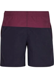 Urban Classics Block Swim Shorts Lila/Dunkelblau/Bordeaux