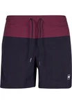 Urban Classics Block Swim Shorts Lila/Dunkelblau/Bordeaux