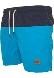 Urban Classics Block Swim Shorts Dunkelblau/Blau/Hellblau